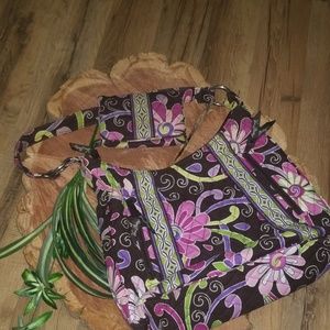 Vera Bradley shoulder bag and wallet bundle